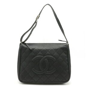 Authentic CHANEL Calfskin Quilted Timeless Hobo Leather Shoulder Handbag Purse